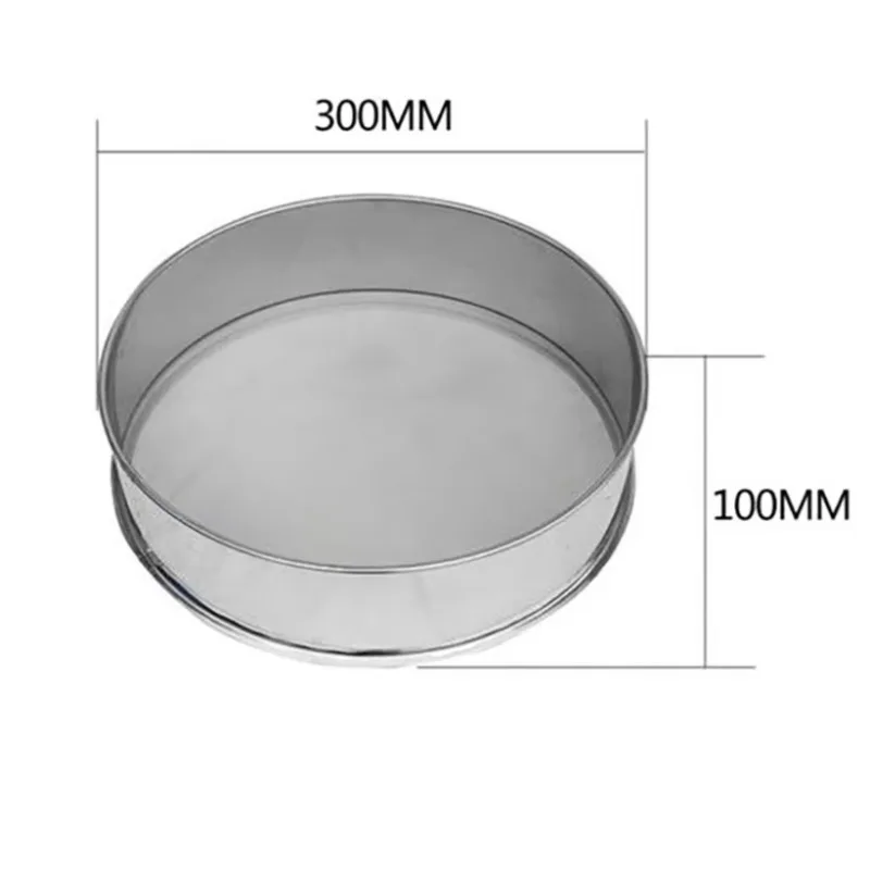 

Diameter 30CM Height 10CM 304 Stainless Steel Sieve for Electric Vibrating Machine Optional Mesh