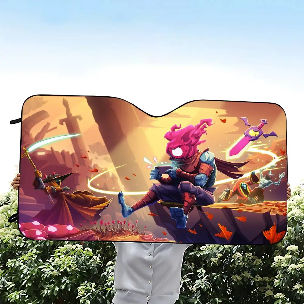 لعبة D-الخلايا الميتة مظلة السيارات الستائر سيارة الشمس الظل الزجاج الأمامي طوي لطيف مضحك ظلة لسيارة شاحنة SUV كتل