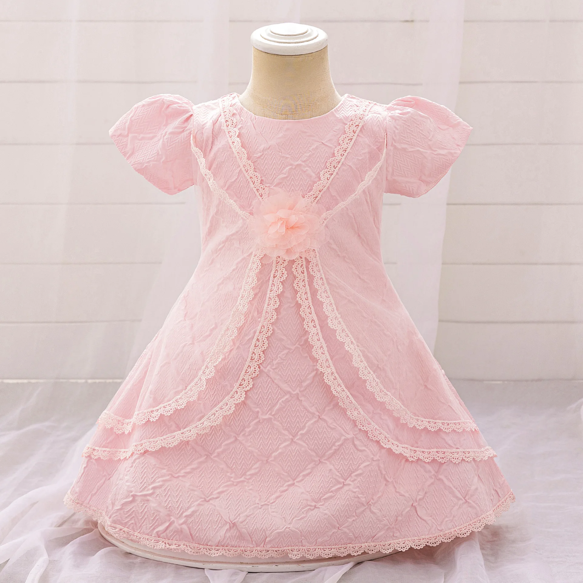 New Kids Dresses For Girls Tutu Princess Children Evening Party Dress Children Flower Girls Wedding Dress vestido 0-3 years