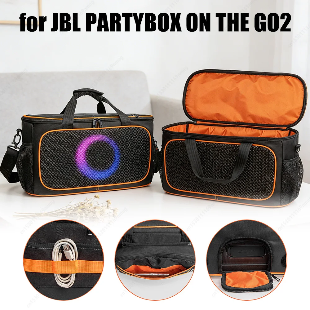 

Портативная сумка-чехол для переноски колонки с плечевым ремнем, защитный чехол для портативной колонки JBL PartyBox On The Go2