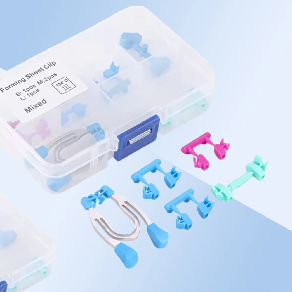 

Dental Matrix System with Sectional Contoured Matrices Wedges Clamps Metal Spring Clip Rings for Restorative Dentistry