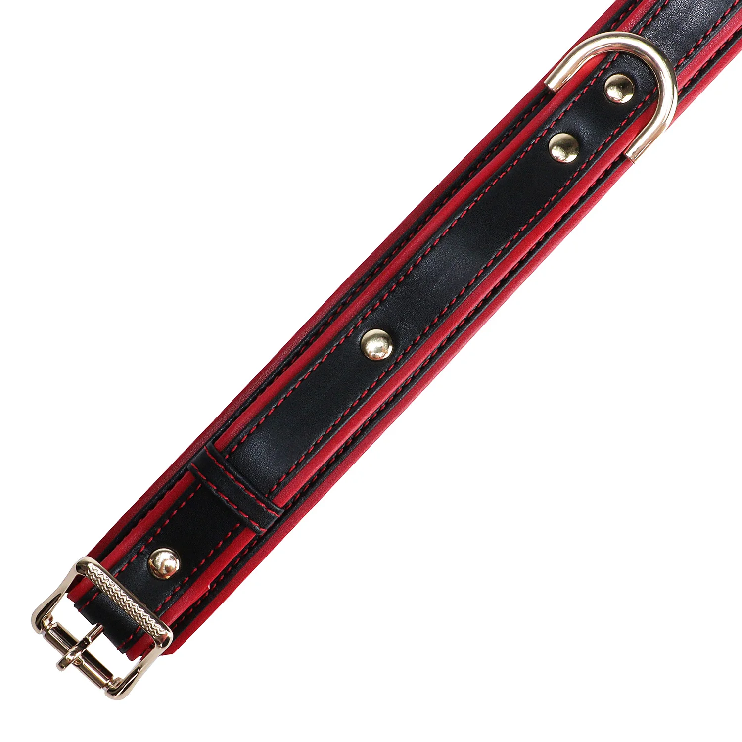 DOGLOV Adjustable PU Leather Restraint Collar Band Bondage  Leather Stainless Chain BDSM Toy Male / Couple Flirting Binder Set view 4