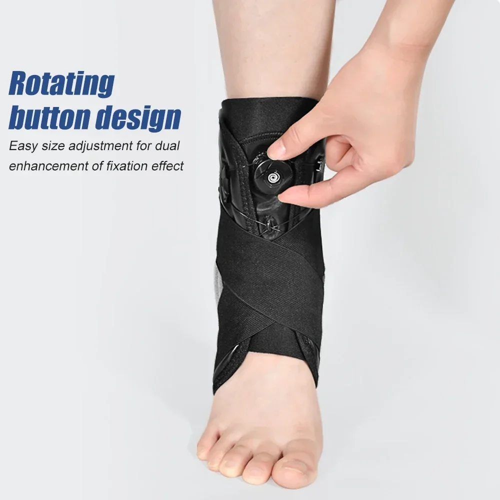 1Pcs Sports Ankle Brace with Protective Guards For High Ankle Sprains and Chronic Ankle Instability-for Basketball, Volleyball