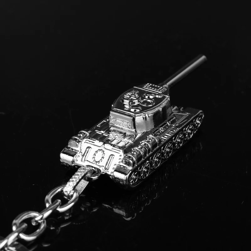 Game World Of Tanks Keychain Men Toys 3D Tank Pendant Key Rings Key Accessories For Male Buckle Metal Key Holder Porte Clef Gift