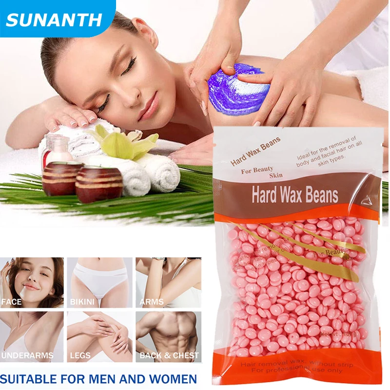 

1000g/200g/50g Hard Wax Beans For Painless Hair Removal Portable Heating Machine Wax Melting PotHot Film Accessories Unisex