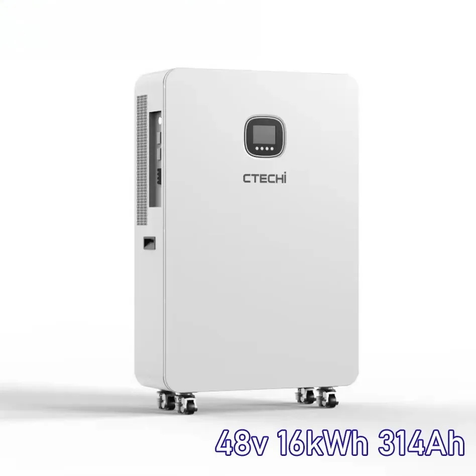 51.2V 314Ah 16kWh LiFePO4 Power Supply 8KW 16kWh All in One Apartment Resident Energy Storage System with Wheel