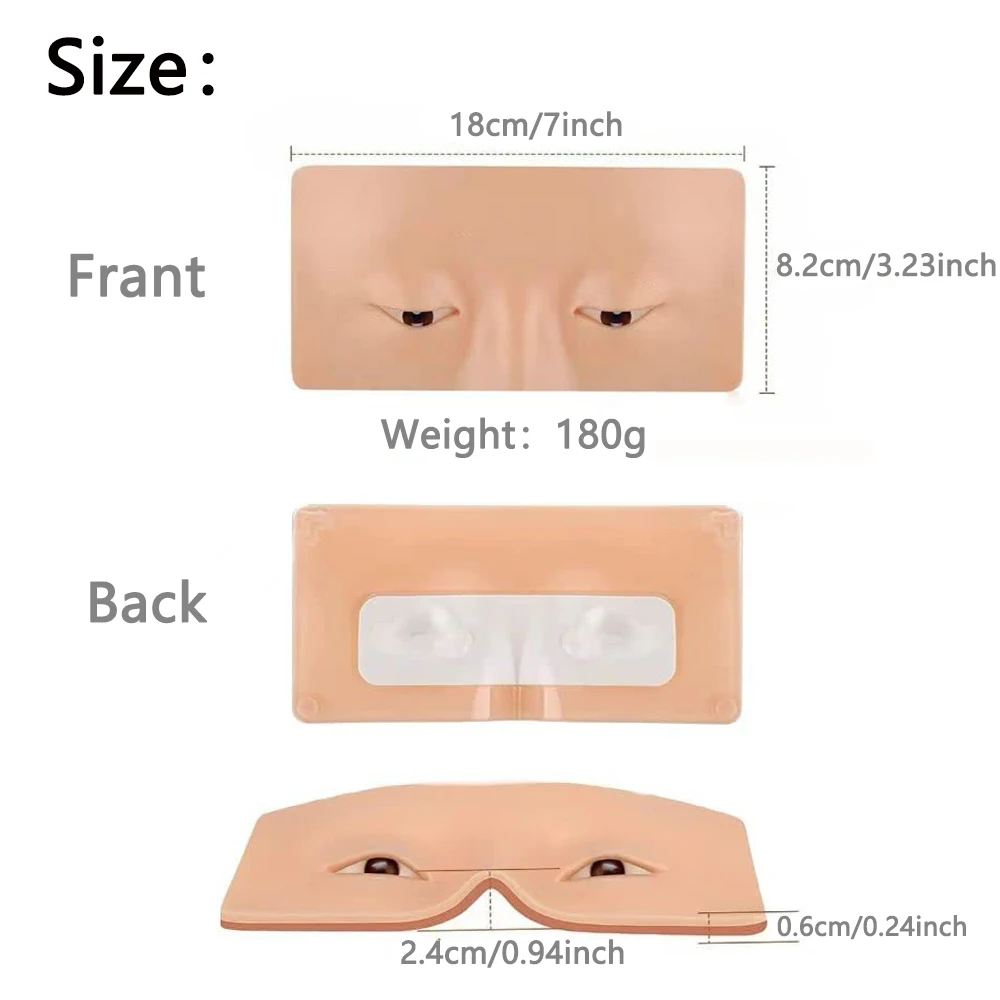 메이크업 연습 보드 눈썹 타투 연습 피부 눈 얼굴 트레이닝 실리콘 연습 패드 메이크업 뷰티 아카데미 화장품용