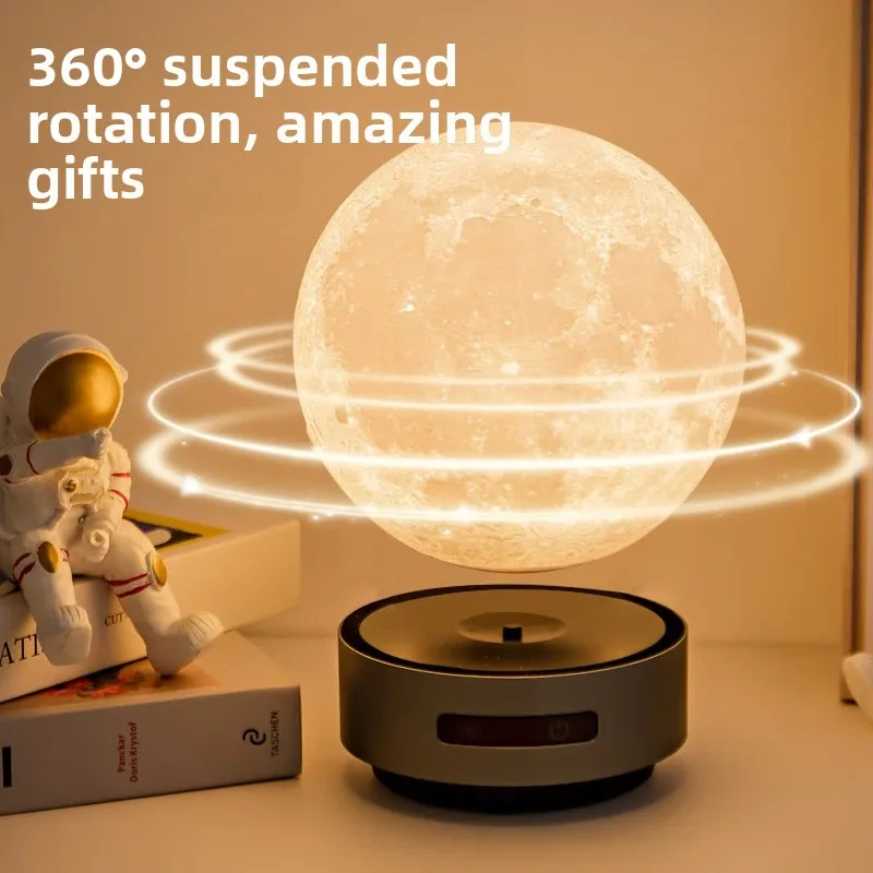 Floating moon lamp automatic lifting heating and cooling lamp bedside lamp ornament