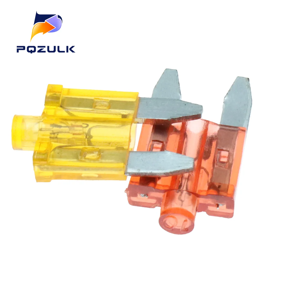 10PCS Small Size Automotive Fuse With Indicator Light Pilot Lamp Medium Fuse With Fusing indication 3A-40A