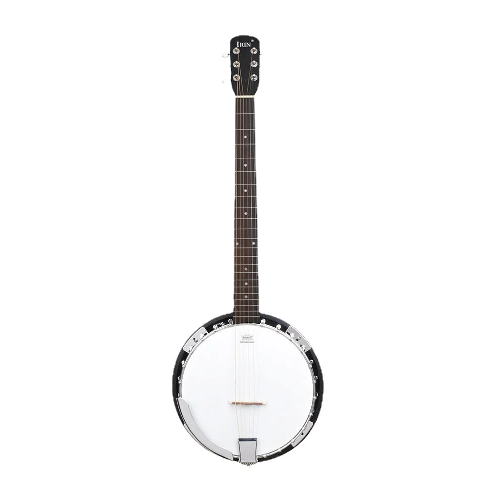 Chinese professional factory Western musical instruments cross border exclusively for solid wood 6 string banjo instruments