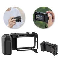 For DJI Osmo Action 5 Pro/4/3 Street Grip Kit Cage Side Handle Photography Quick Release Holder Mount with Cold Shoe