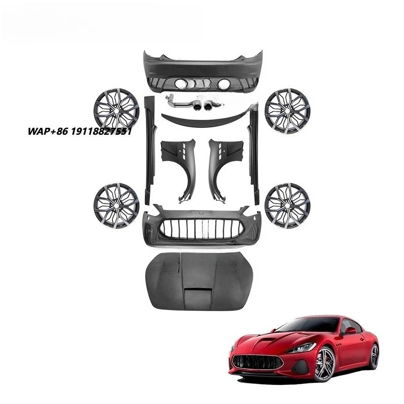 Maserat-i GranTurismo Body Kit Bonnet Side Skit Wheels Bumper Auto Accessories Super Car
