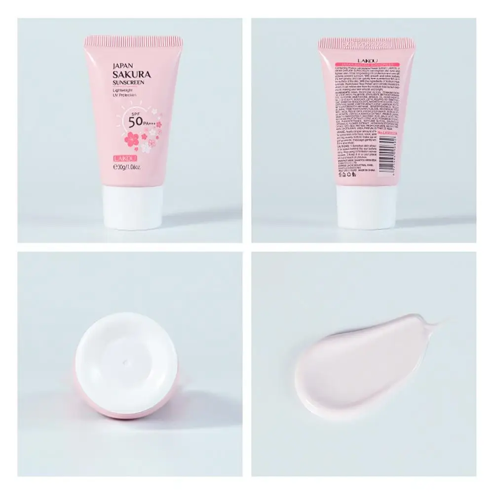Sakura Sunscreen Cream SPF50 Facial Sun Block Isolation Lotion Cream SKIN Protector brightning Moisturizer lightning Cream