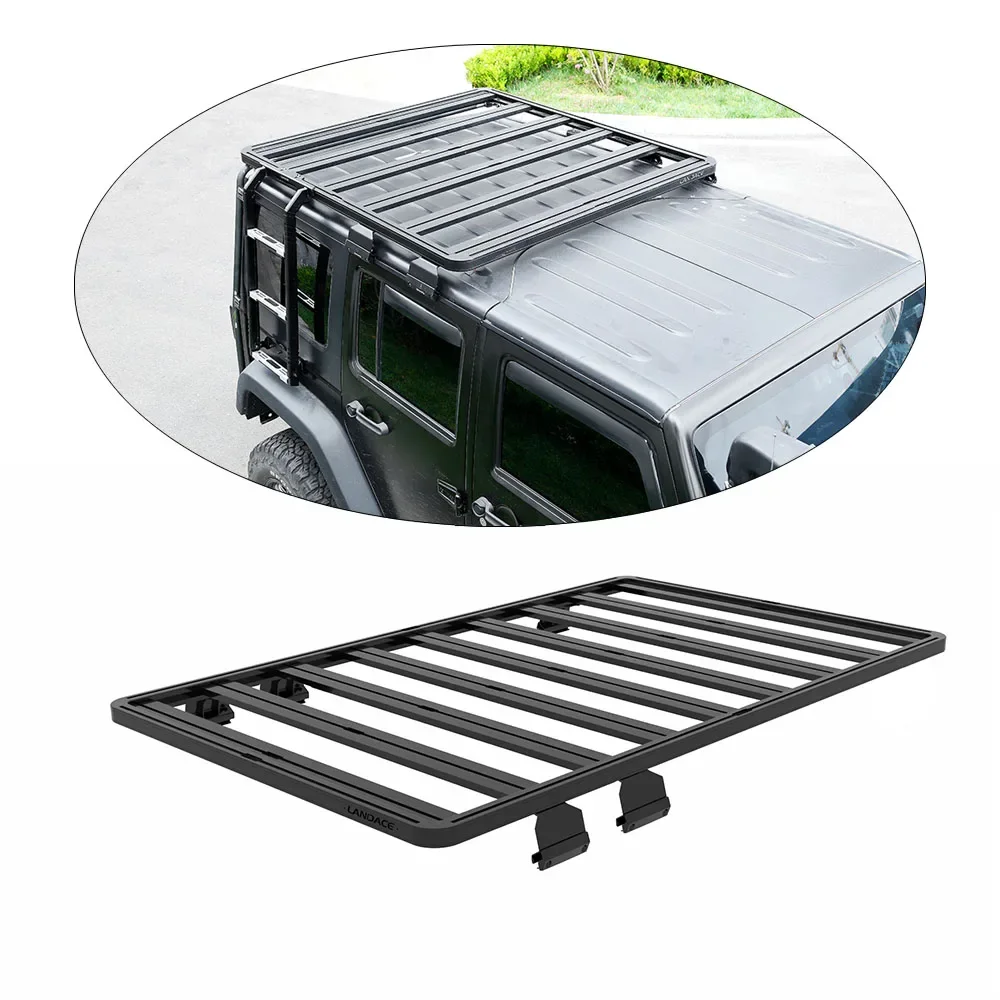 Off-road Multifunctional Aluminum Alloy Universal Car Roof Rack   Luggage  for Jeep JK