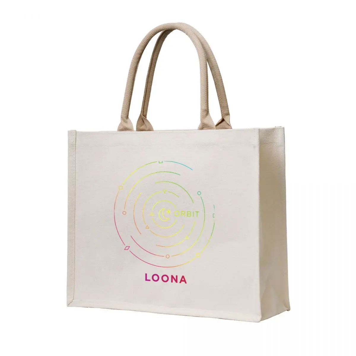 

KPOP GIRLGROUP LOONA ORBIT FANDOM Tote Bag reusable shopping bag Women's beach bags Cloth bag Shopping bags