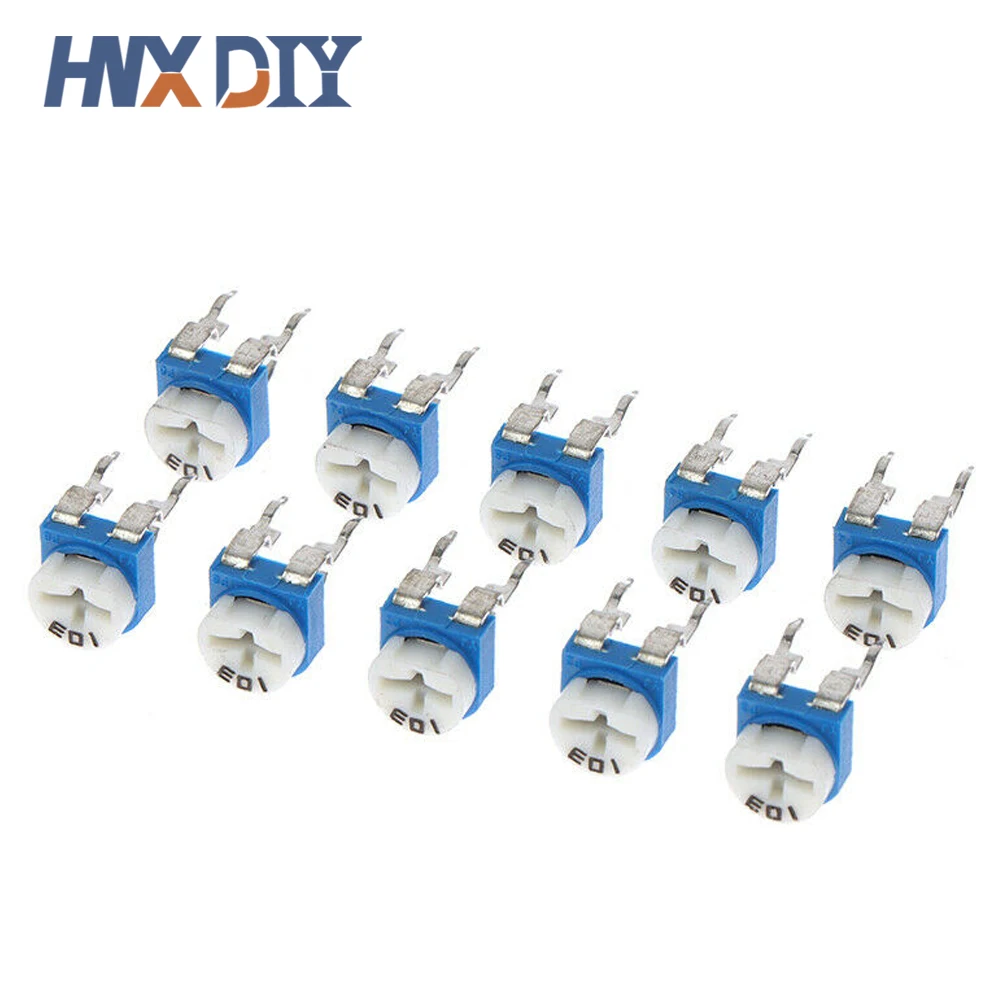 100PCS RM065 RM-065 Trimpot Trimmer Potentiometer Variable Resistor 100R 200R 500R 1K 2K 2.2K 3K 5K 10K 20K 50K 100K 500K 1M Ohm