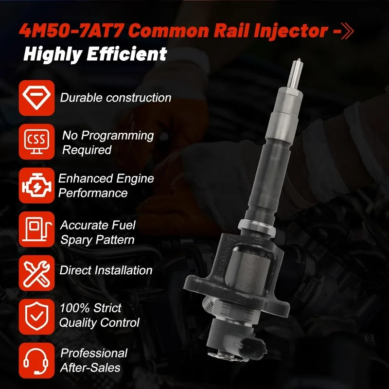 4PCS 0445120049 ME223750 ME223002 Common Rail Injector For Mitsubishi Fuso 4M50 4M50-7AT7 4.9L Canter FE FB FG Truck Bus 2009
