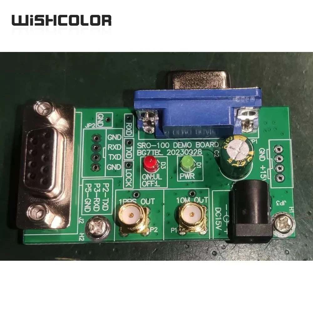 

Wishcolor BG7TBL SRO-100 Rubidium Clock Interface Board DB15-VGA 10M+1PPS Output Development Board for Atomic Clock