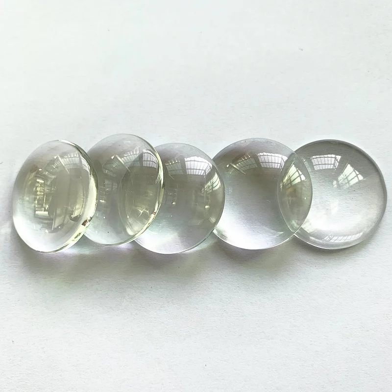 6/8/10/12/14/16/18/20/25/30/35/40mm Flat Transparent Glass Round Cabochons Transparent Dome for DIY Jewelry Making