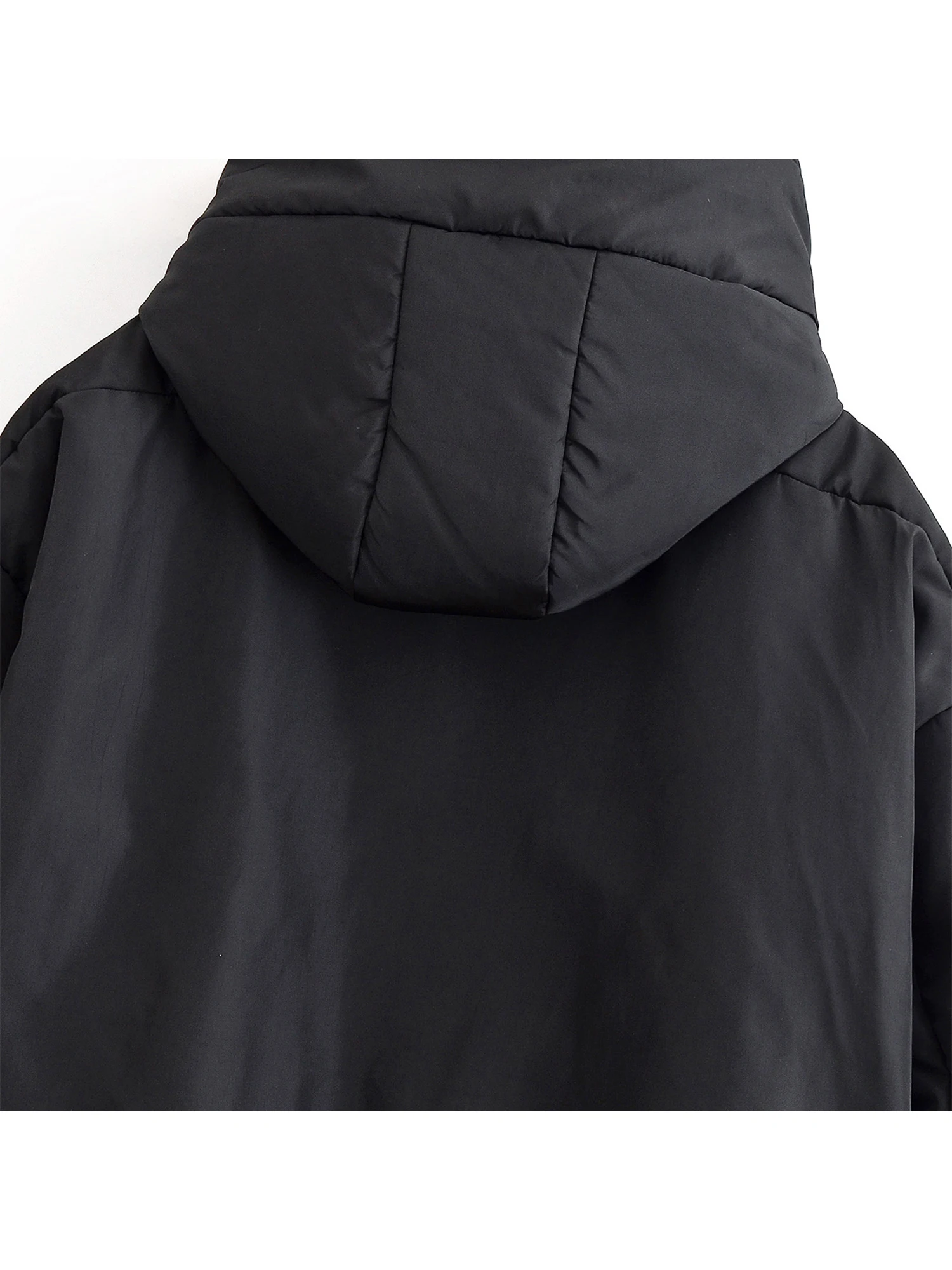 Dames zwarte gotische hoodie parka jas warm dikker bovenkleding harajuku oversize coltrui gewatteerde jassen vintage jaren 2000 winter