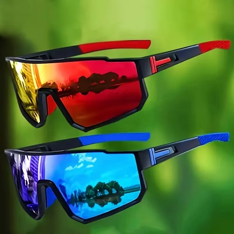 2pcs Unisex Fashion Glasses Durable and Lightweight Stylish Design with Colorful Accents 9838