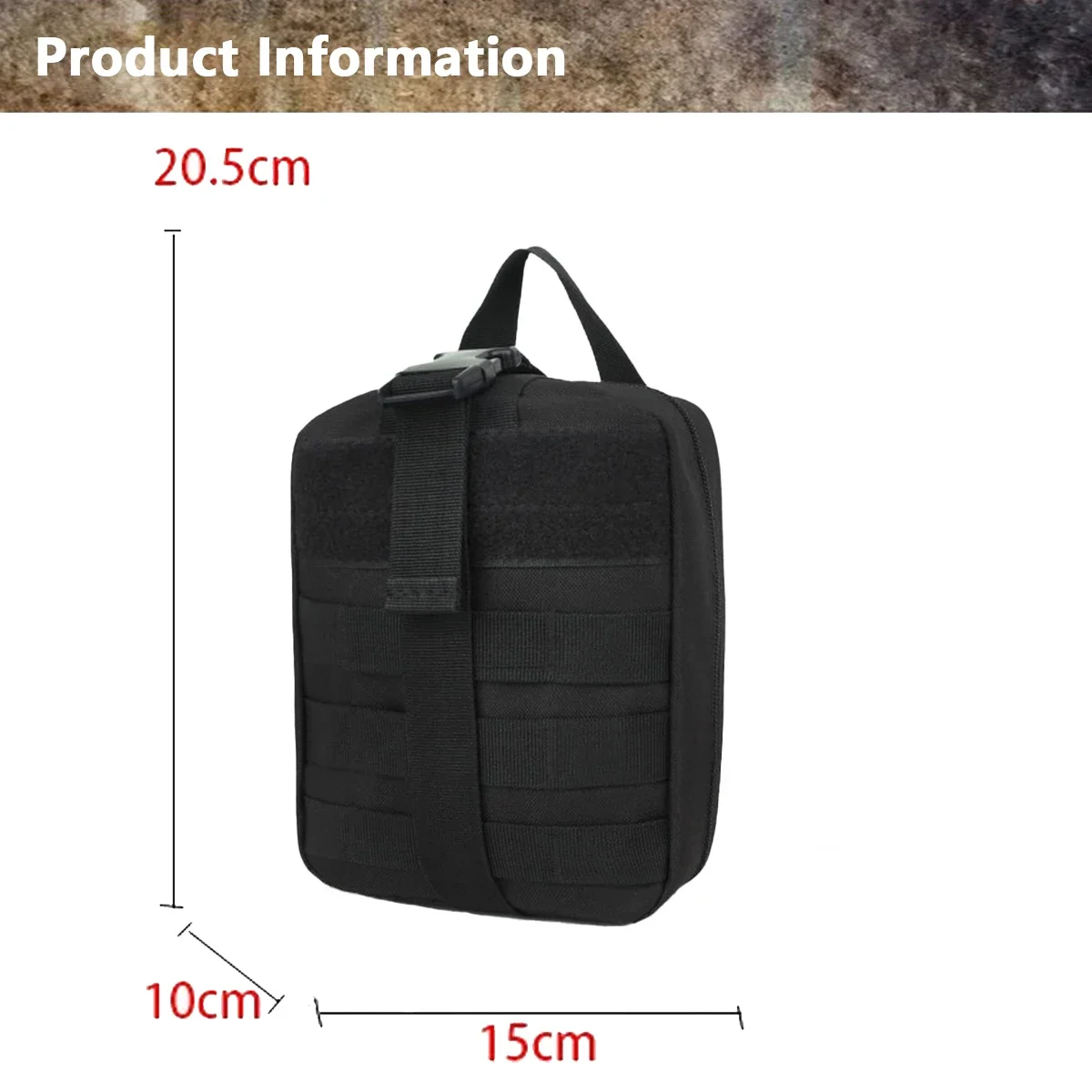 Tactical First Aid Kits Medical Bag Black Red Cross Emergency Outdoor Hunting Camping Molle Survival Tool Pouch Medical Bag