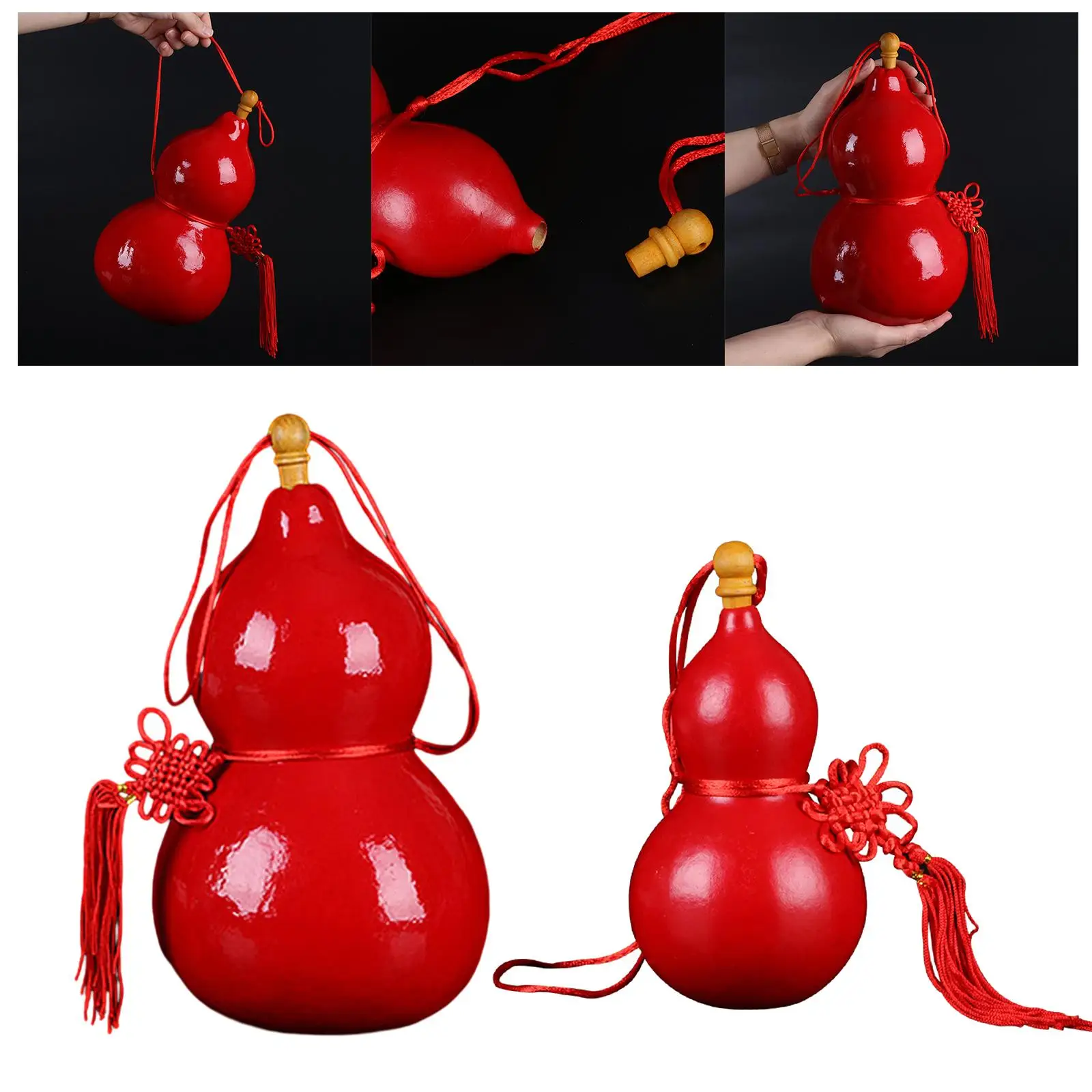 Gourd Bottle Multifunction Large Capacity Water Cup Outdoor Activities Durable Crafts for Desktop Home Living Room Camping Hotel