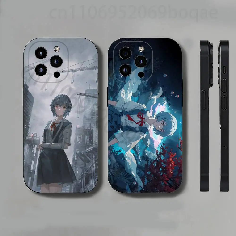 

R-Rei Anime A-Ayanami Girl Slim Back Phone Case for iPhone 17,16,15,14,13,12,11 Pro,Max,Plus,X,XS,XR,SE,Mini Protective Cover