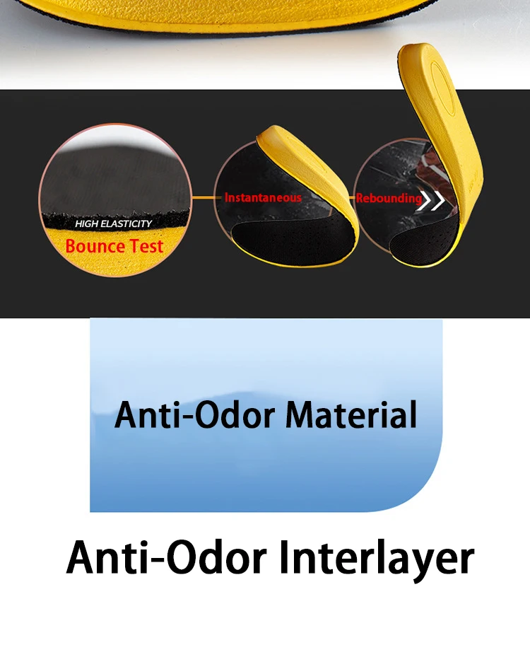 1,5-3,5 cm höhenverstellbare Einlegesohlen für Herren und Damen, atmungsaktive Sporteinlagen, bequeme, stoßdämpfende Einlegesohlen, 2 Stück/4 Stück – Detail 6