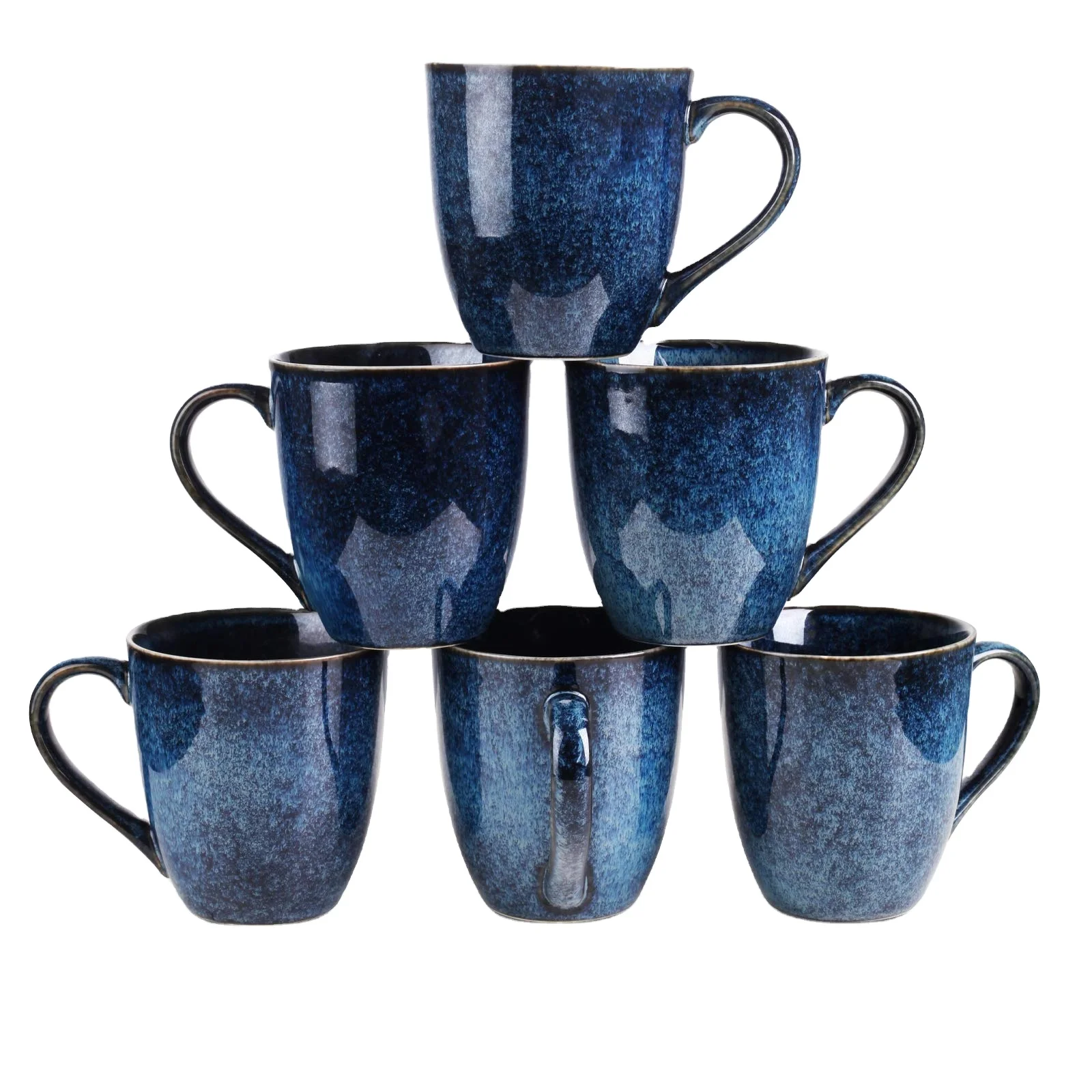 

Ceramic Coffee Mug Unique Glazed With Handle For Coffee,Tea,Milk,Cocoa,Cereal(blue) Special Glazed