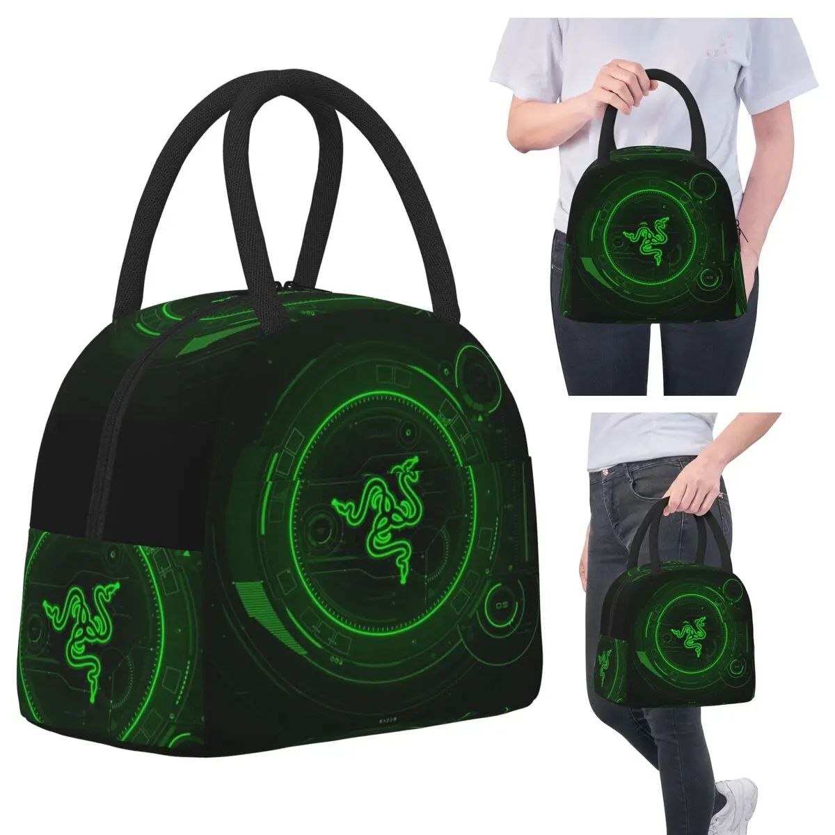 

Razer Coasters Insulated Lunch Bag for Kids School Cooler Thermal Food Box Tote Portable Lunch Boxes Container