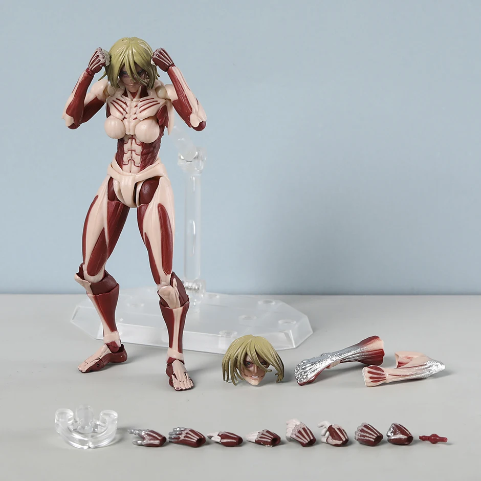 レボルテック-女性巨人-アクションフィギュア-関節可動-アニメ-pvc-モデル-おもちゃ-ギフト