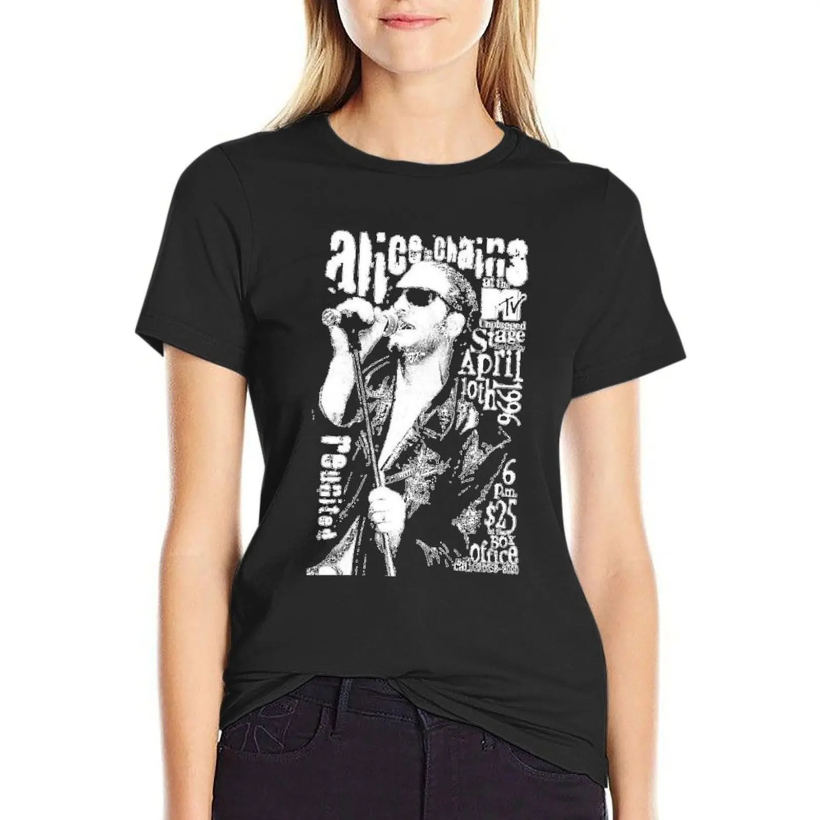 

Alice Good Chains T-Shirt tops hippie clothes cute tops t-shirt dress for Women long