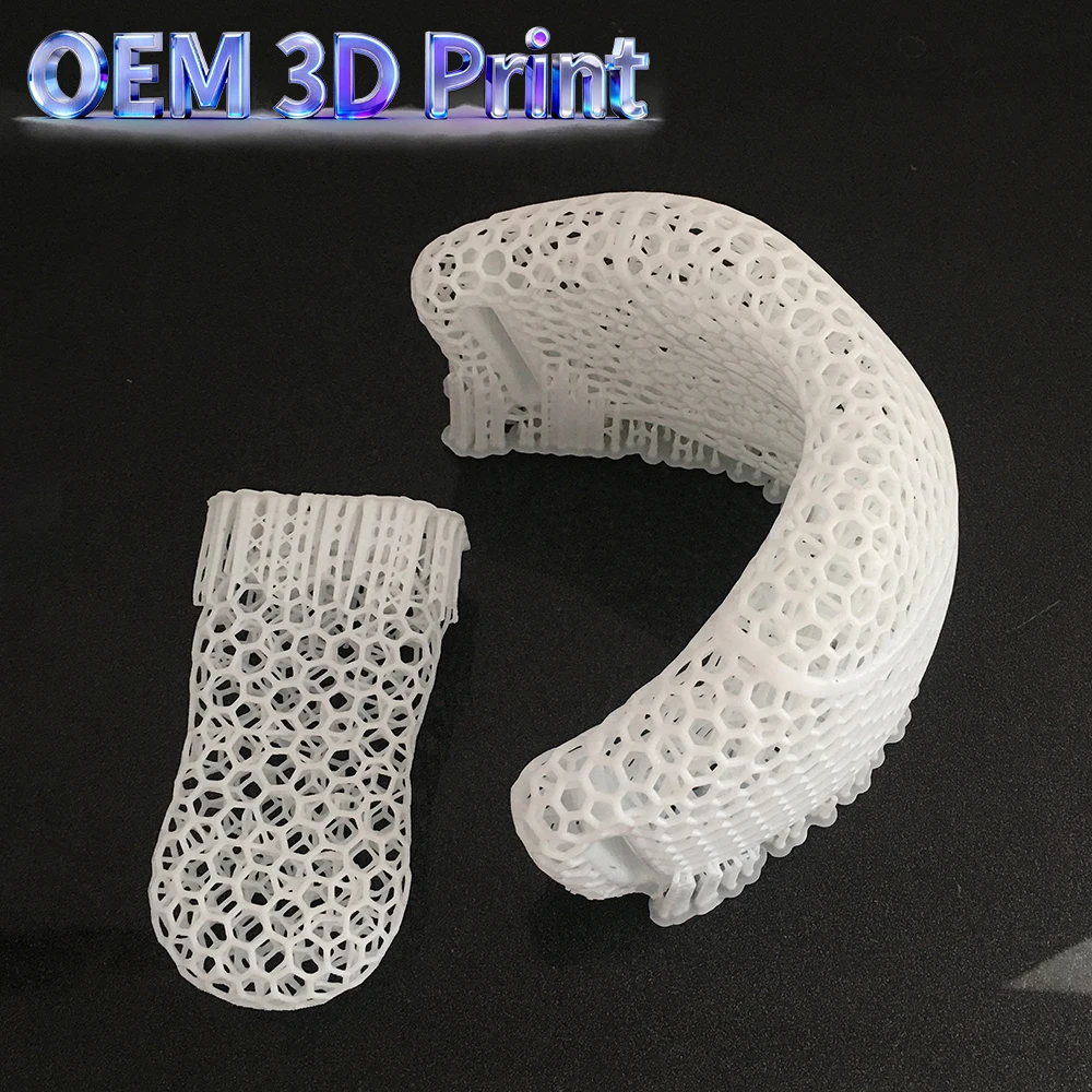

OEM Custom 3D Printing Services Lightweight Honeycomb Structure Components Resin-Like Textured Mesh Insoles 3D Printer