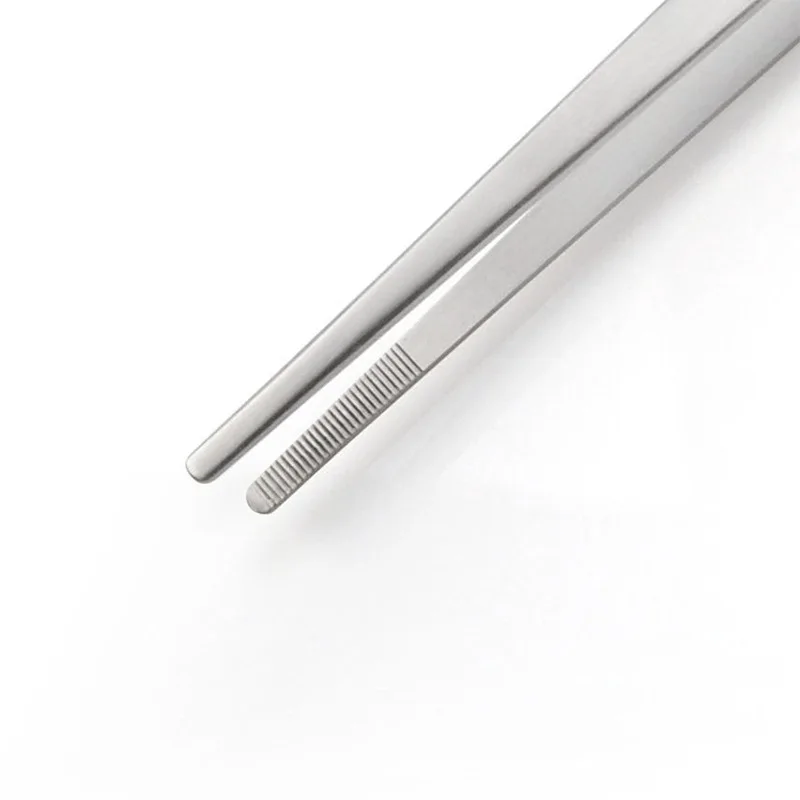 Zahnpinzette aus Edelstahl, lange Grill-Lebensmittelzange, gerade Pinzette, für Zuhause, medizinischer Garten, Küche, Grillwerkzeug, Wimpernpinzette – Detail 11