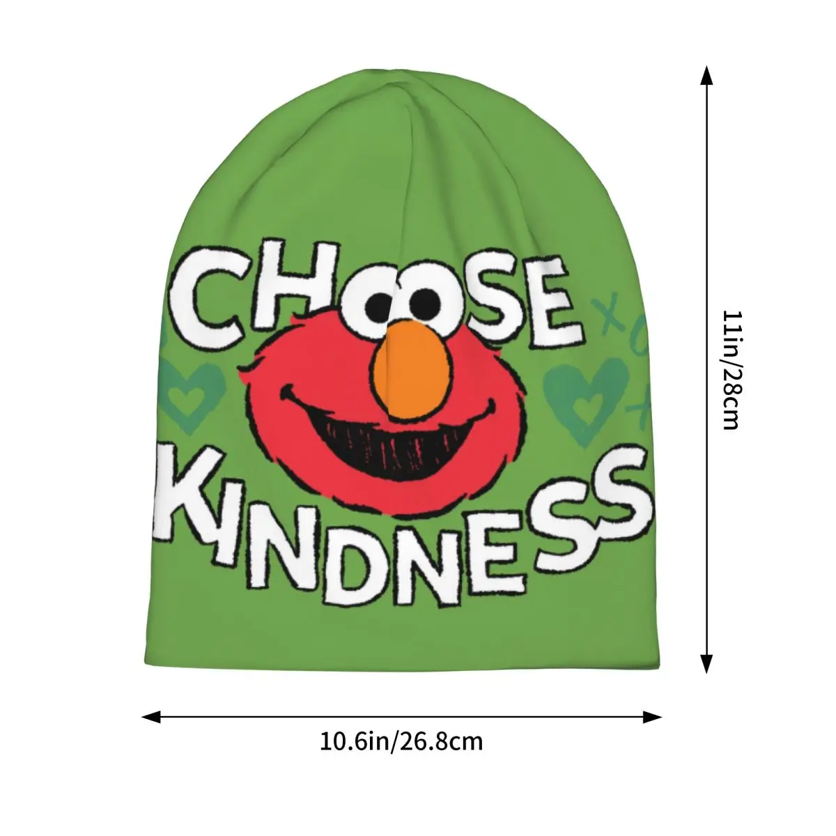 Cartoon Elmo Anime Bonnet Hats Goth Outdoor Sesame Street SesameStreet Skullies Beanies Hats Men's Women's Spring Dual-use Caps