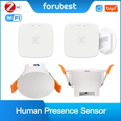 Tuya WiFi/ ZigBee Human Presence Detector Smart Life Millimeter Wave Radar Detection Human Body PIR Sensor For Home Automation