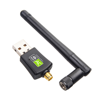 Dual Band 5Ghz 2.4Ghz 600Mbps USB Wireless Network Card 8811CU Mini Wireless Network Adapter with Antenna for Desktop Laptop PC