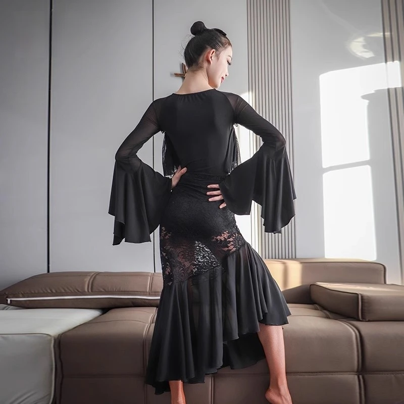 

Slimming And Slimming Lace Wrapped Fishtail Skirt Modern Half Skirt Irregular mid length ADL223
