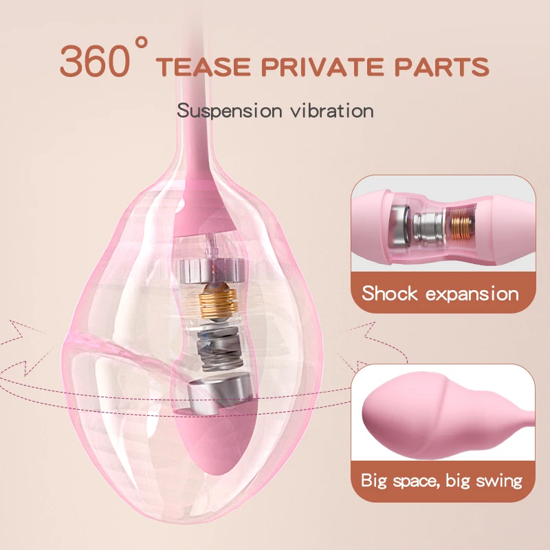 Wearable Vibrator Inflatable Vibrating Egg Anal Vibrator with Remote Control Couples Clitoral Panties Vibrator for Adult Sex Toy