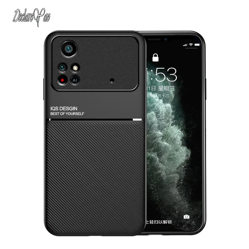 Coperture Per Poco M4 Pro 4G Custodie DECLAREYAO Luce Originale Sottile Coque Per Xiaomi Poco M4 Pro 5G Caso Opaco Duro Della Copertura Per Poco M4