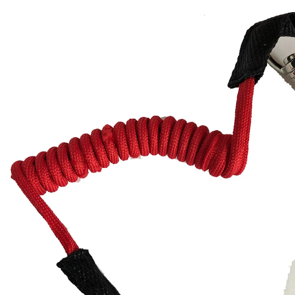 Elastic Coiled Paddle Leash For Kayak Canoe Lanyard Safety Fishing Rod Cord Rope Surfing Surfboard Rowing Boat Accessories