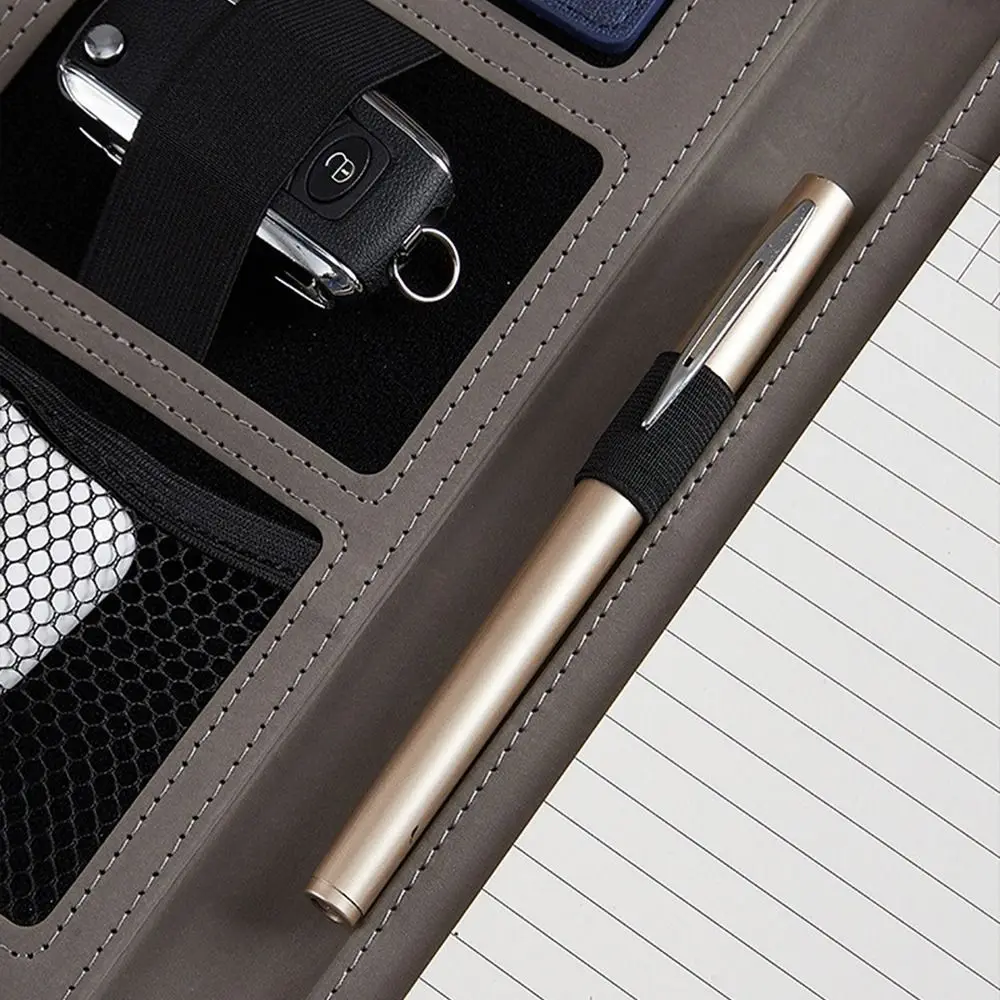 

Negotiations Notepad A4 Conference Folder Memo Clipboard Contract File Folder Business Clipboard Leather Paper Organizer