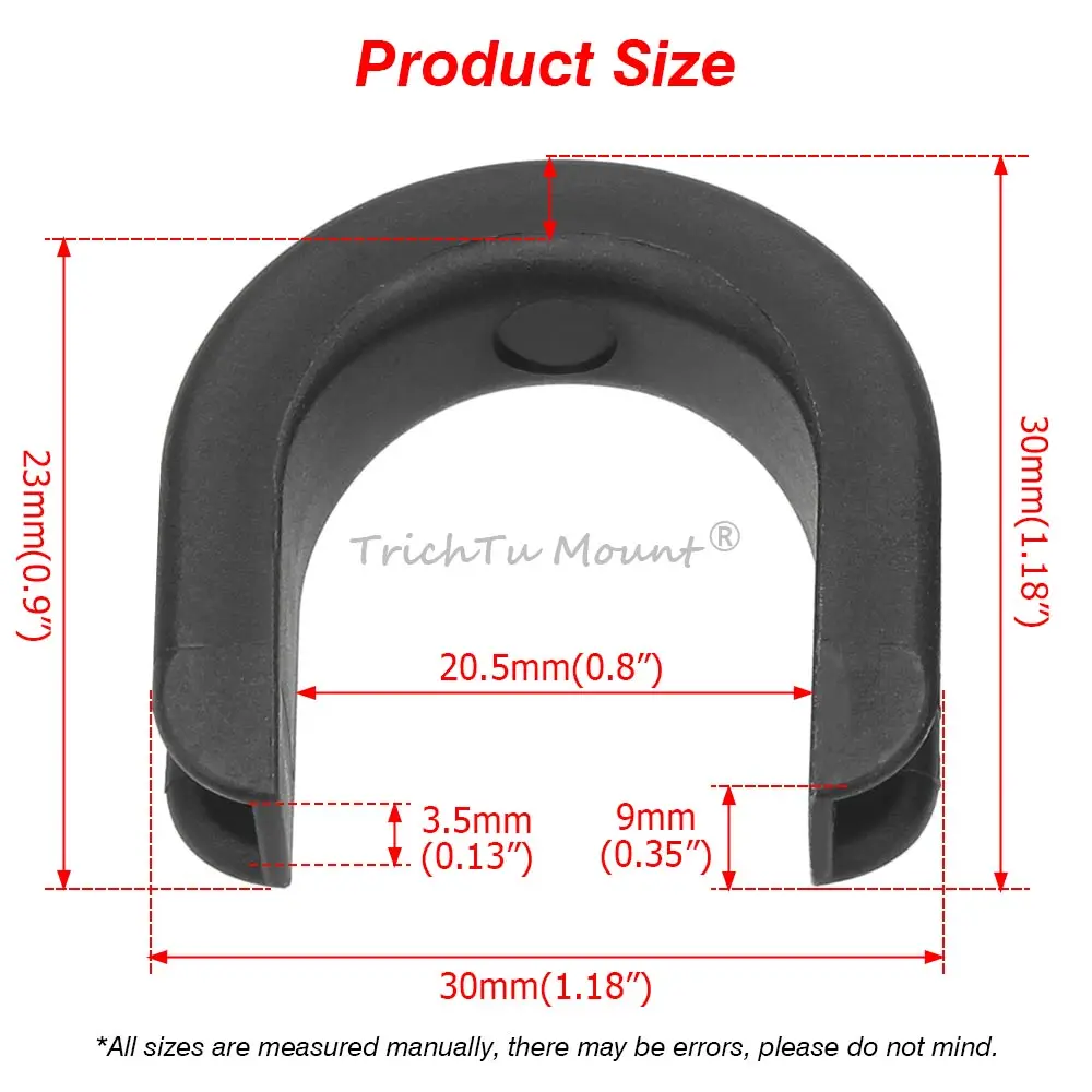 2/4/6/8Pcs U-Shaped Sissy Bar Backrest Side Plate Mounting Bracket Grommet Bushing For Harley Davidson Touring 2009-2025 Black view 2