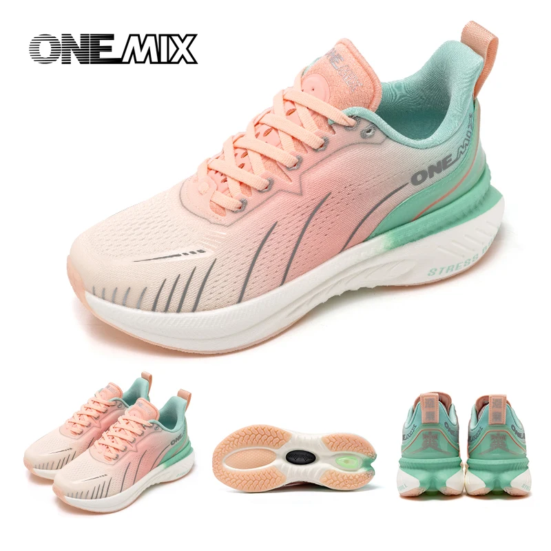 ONEMIX Gepolsterte Laufschuhe für Damen, Herbst und Winter, Heavy Runners, Schnürschuhe für Damen, Springseil, Tanz, rutschfeste Outdoor-Sneaker – Detail 14