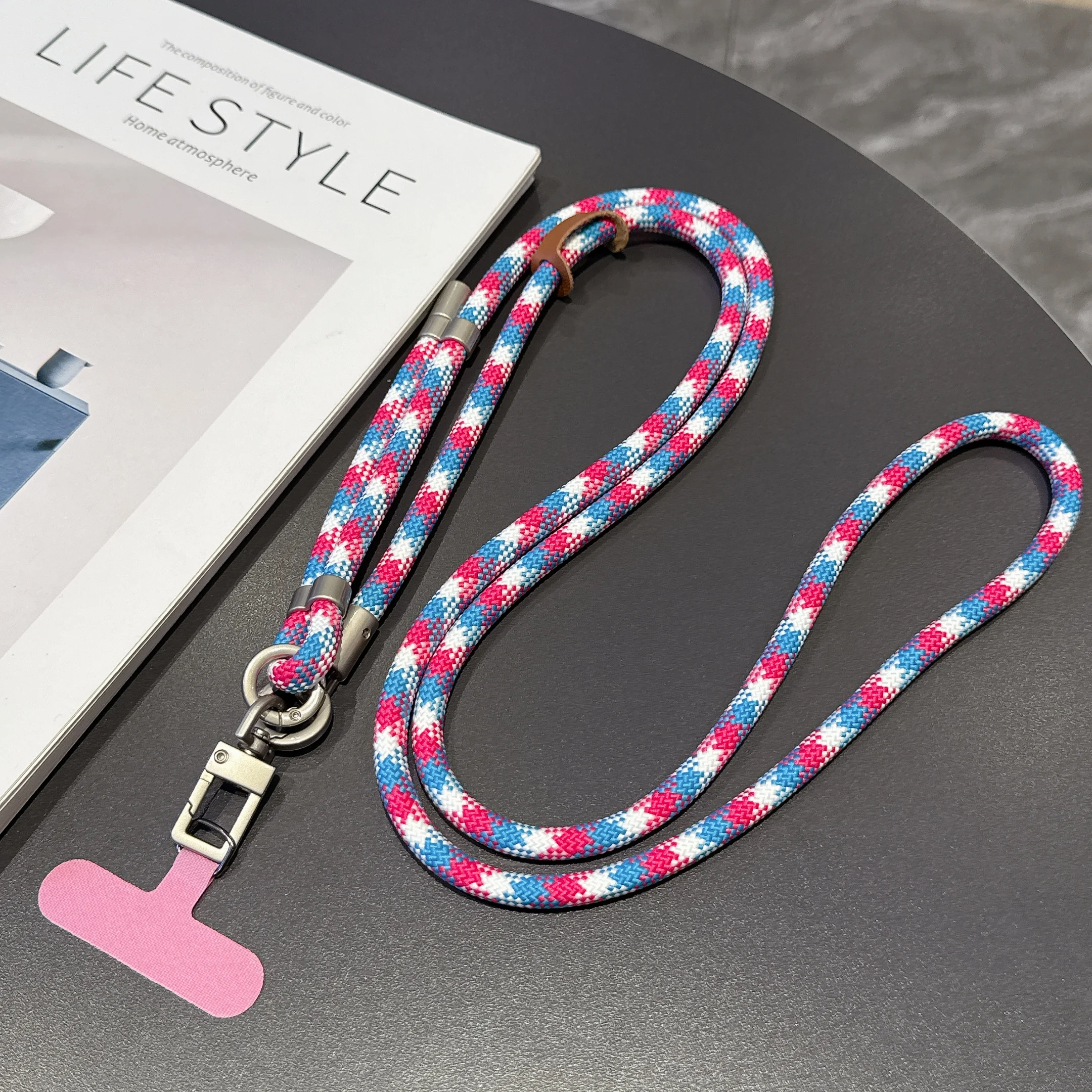 

High-Quality 8mm Adjustable Mobile Phone Lanyard, 150cm Crossbody Long Rope, Universal Anti-Loss Rope For Sports，Phone Charm