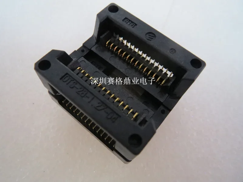 

OTS-28-1.27-04 SOP28 SOPIC28 Горящая розетка позолота Сиденье для тестирования микросхем Испытательный стенд для гнезда