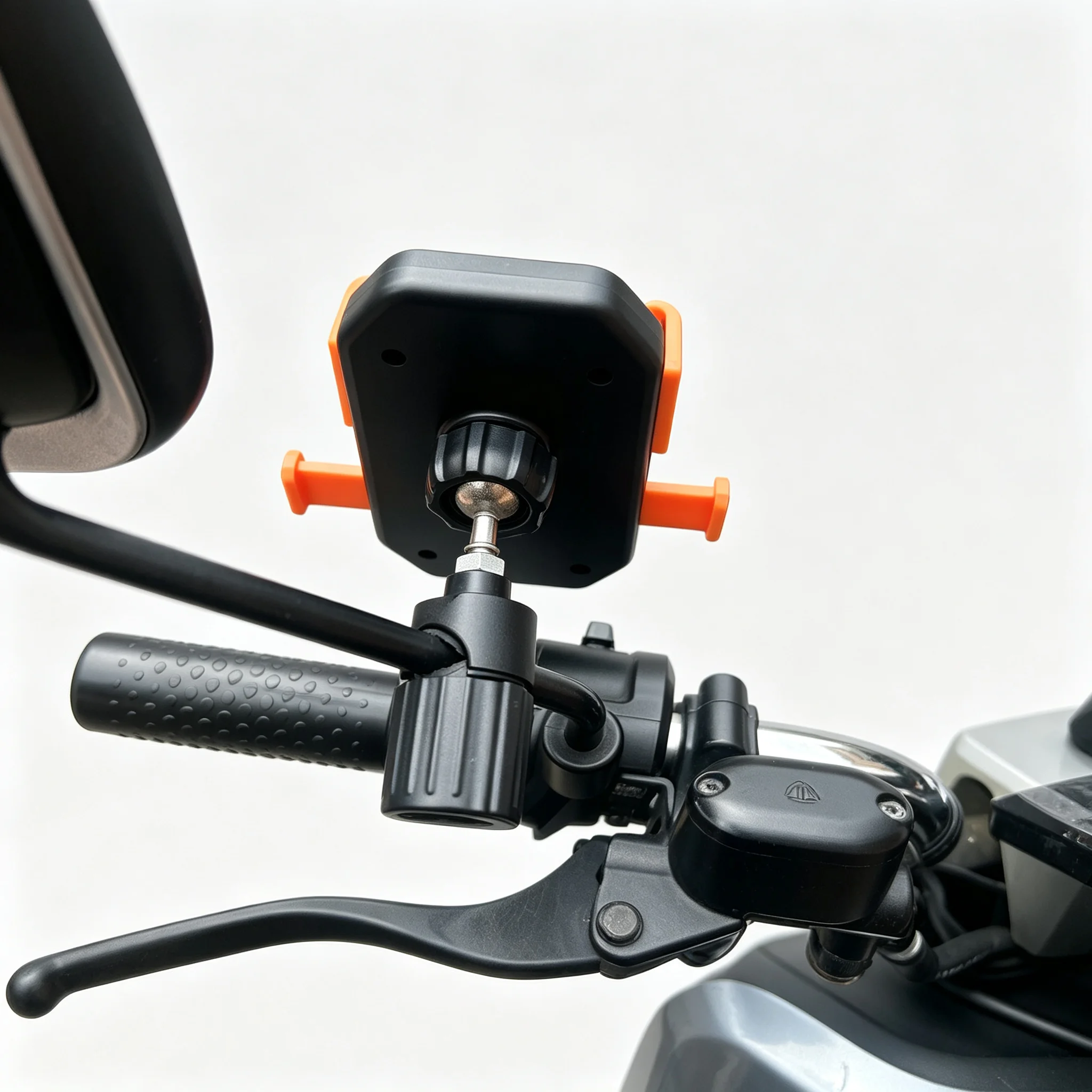 

Stable Lock Rearview Mirror Phone Mount Fit Motorcycle Bike Rotation Knob Cycling Driving Navigation Portable Shooting Bracket