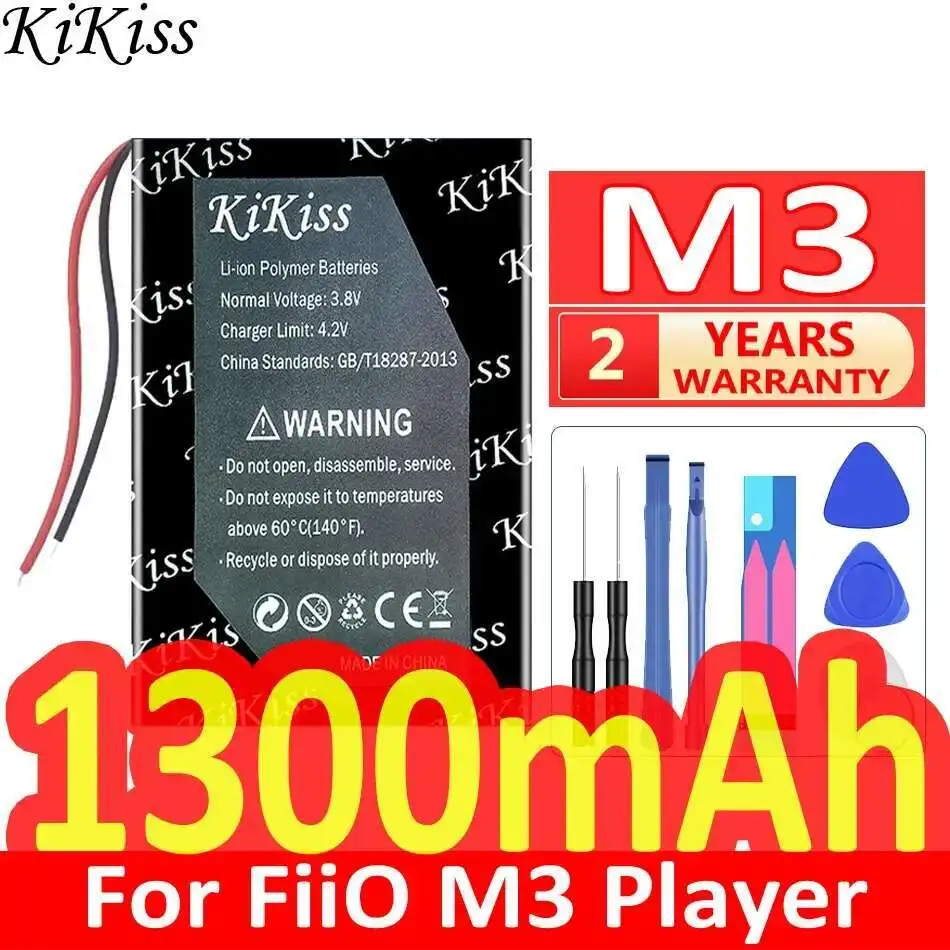 

Reliable Power Supply Music Player Battery 1300mAh For Fiio M3 Player Stable