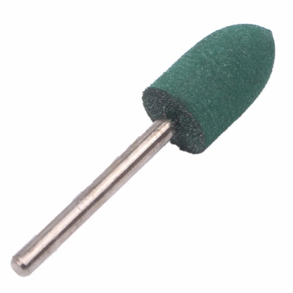 10Pcs Cone Tapered Rubber Polishing Head Abrasive Grinding Burr Bits Mounted Point 4/5/6/8/10/12mm